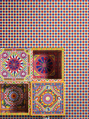 geometric-print wallpaper