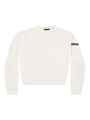 logo-patch stretch-wool jumper