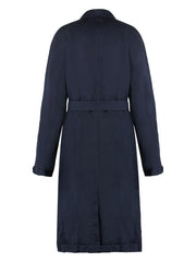 Deconstructed cotton long coat