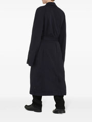 Deconstructed cotton long coat
