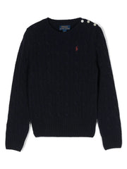 Polo Pony cable-knit jumper