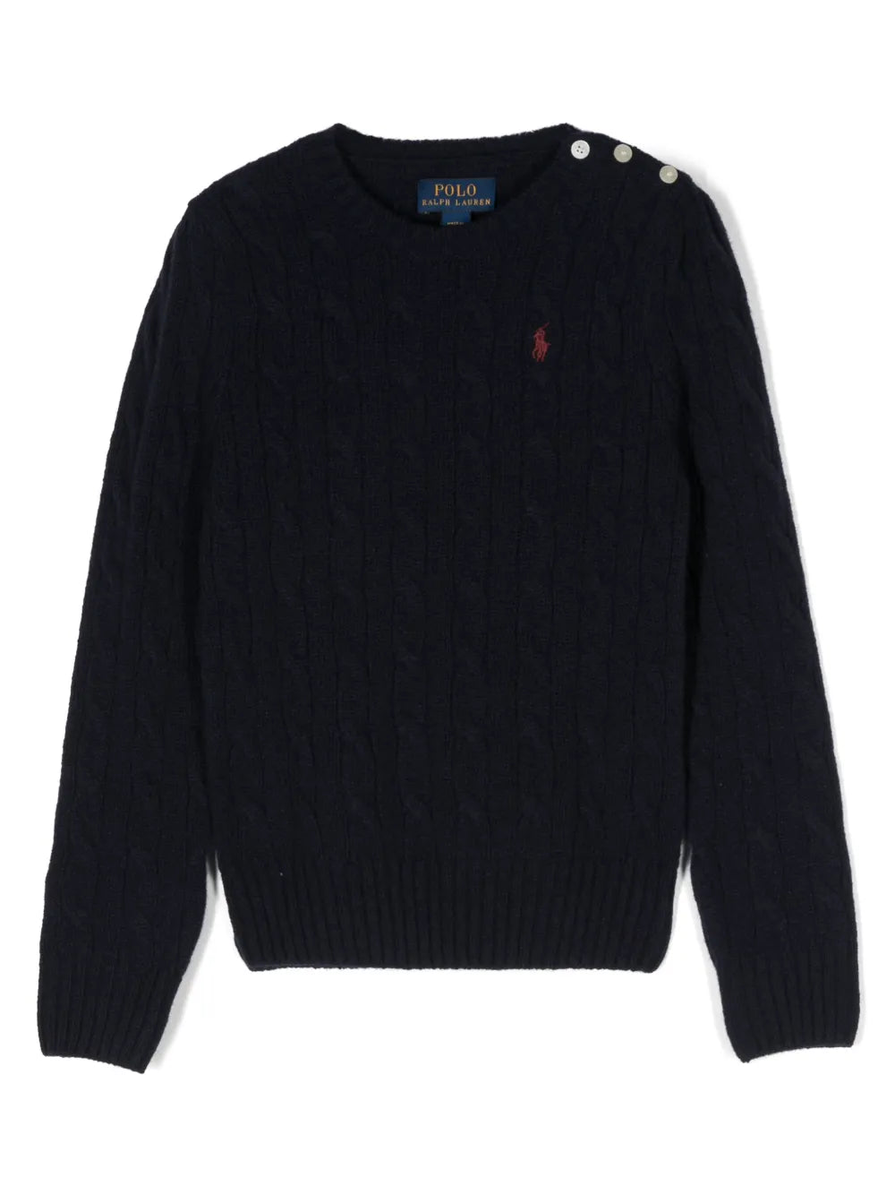 Polo Pony cable-knit jumper