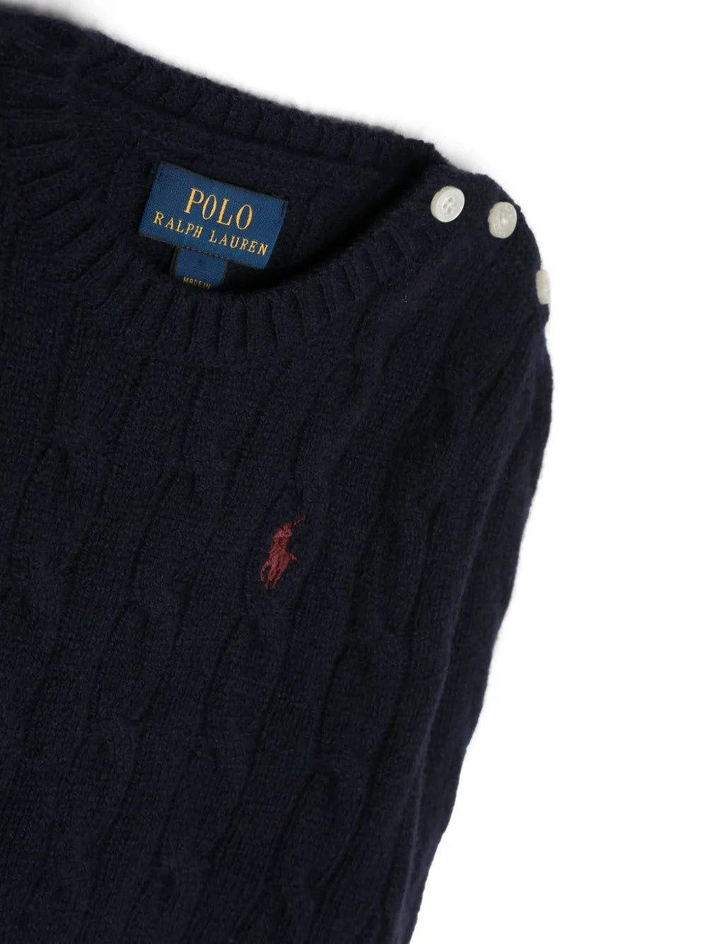 Polo Pony cable-knit jumper
