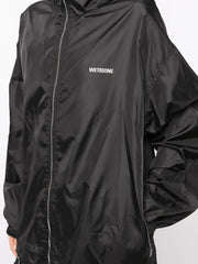 logo print hooded jacket