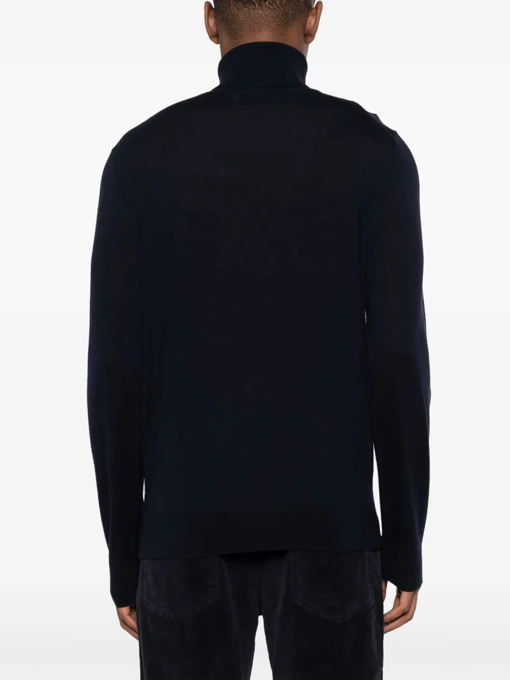 roll-neck wool jumper
