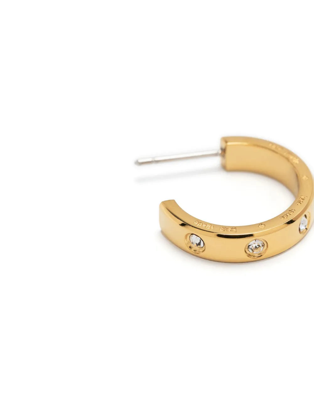 crystal-embellished hoop earrings