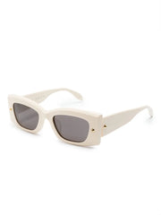 Spike Studs rectangle-frame glasses