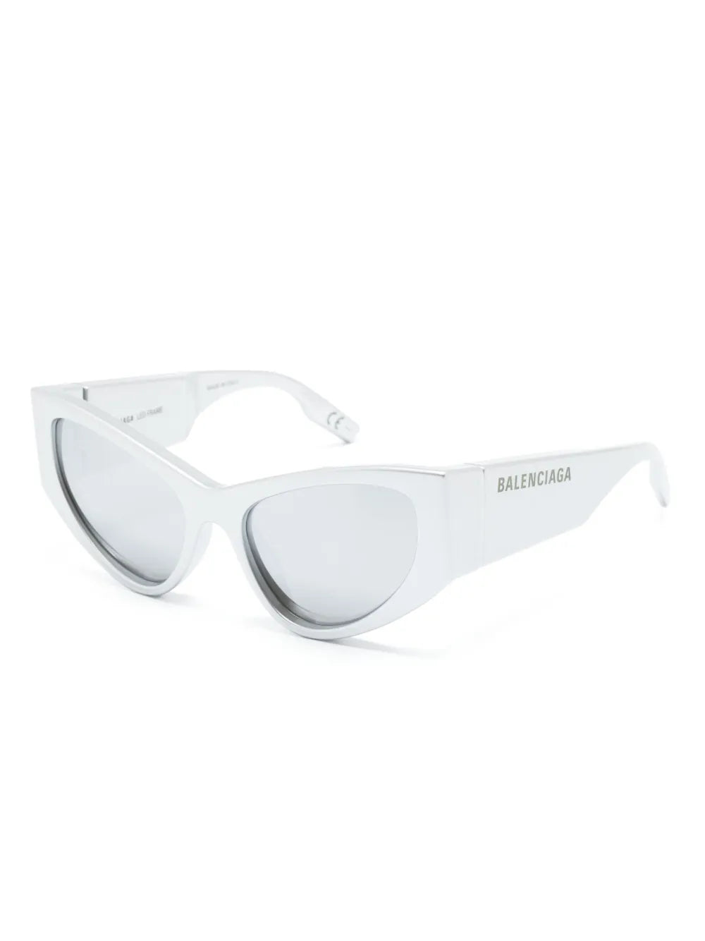 logo-print D-frame sunglasses