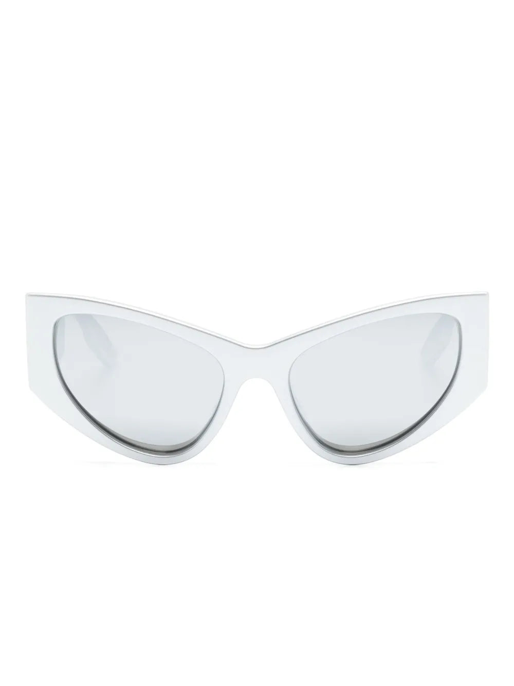 logo-print D-frame sunglasses