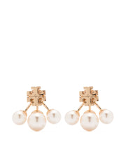 Kira pearl front-back earrings