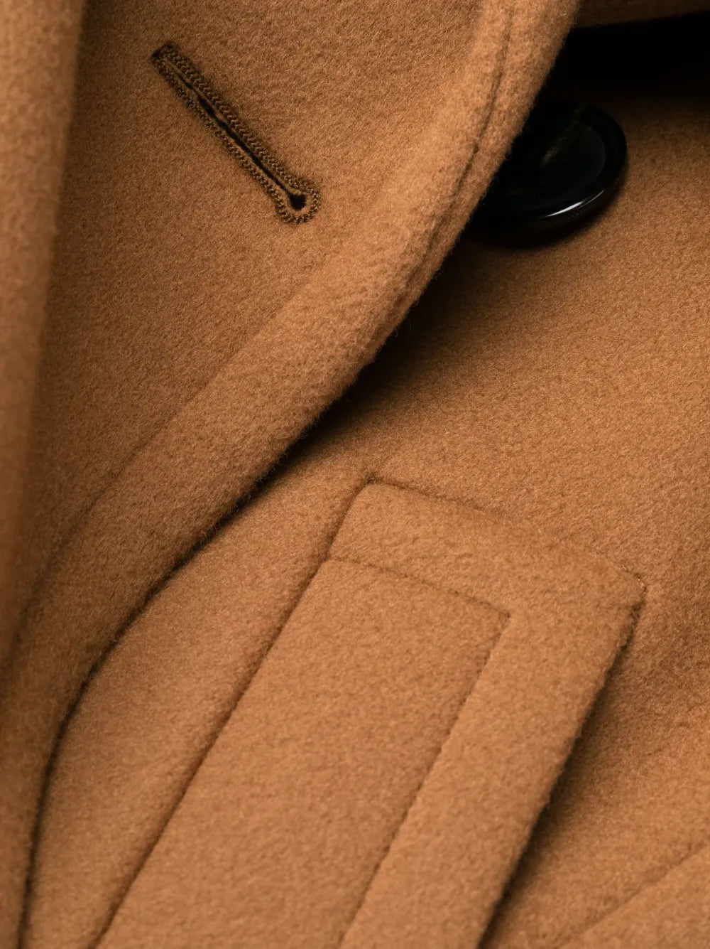 double-breasted wool coat