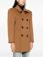 double-breasted wool coat