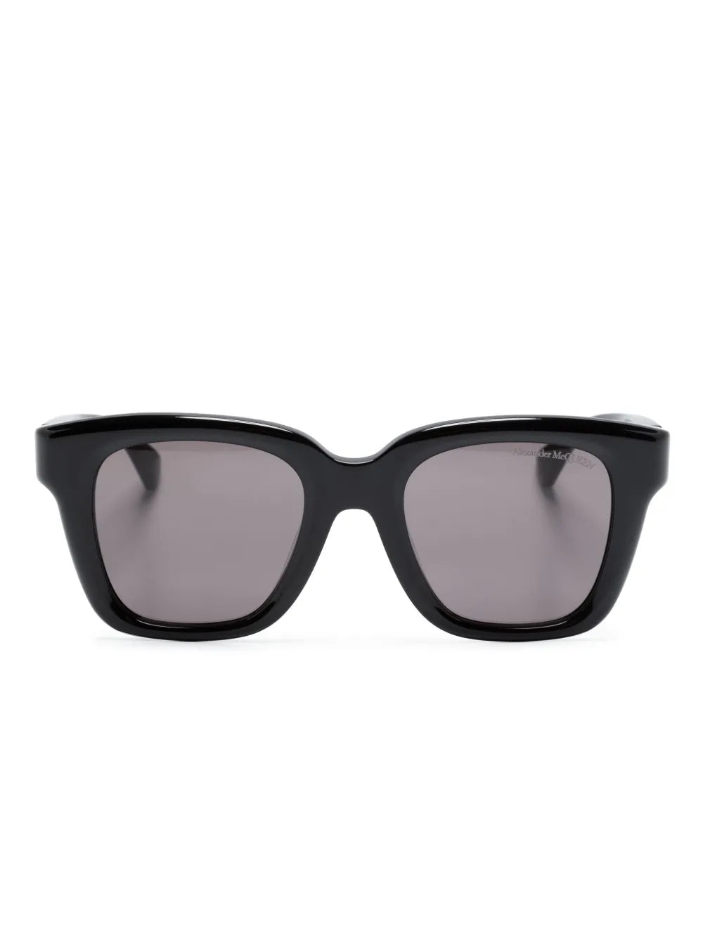 skull-appliqué square-frame sunglasses