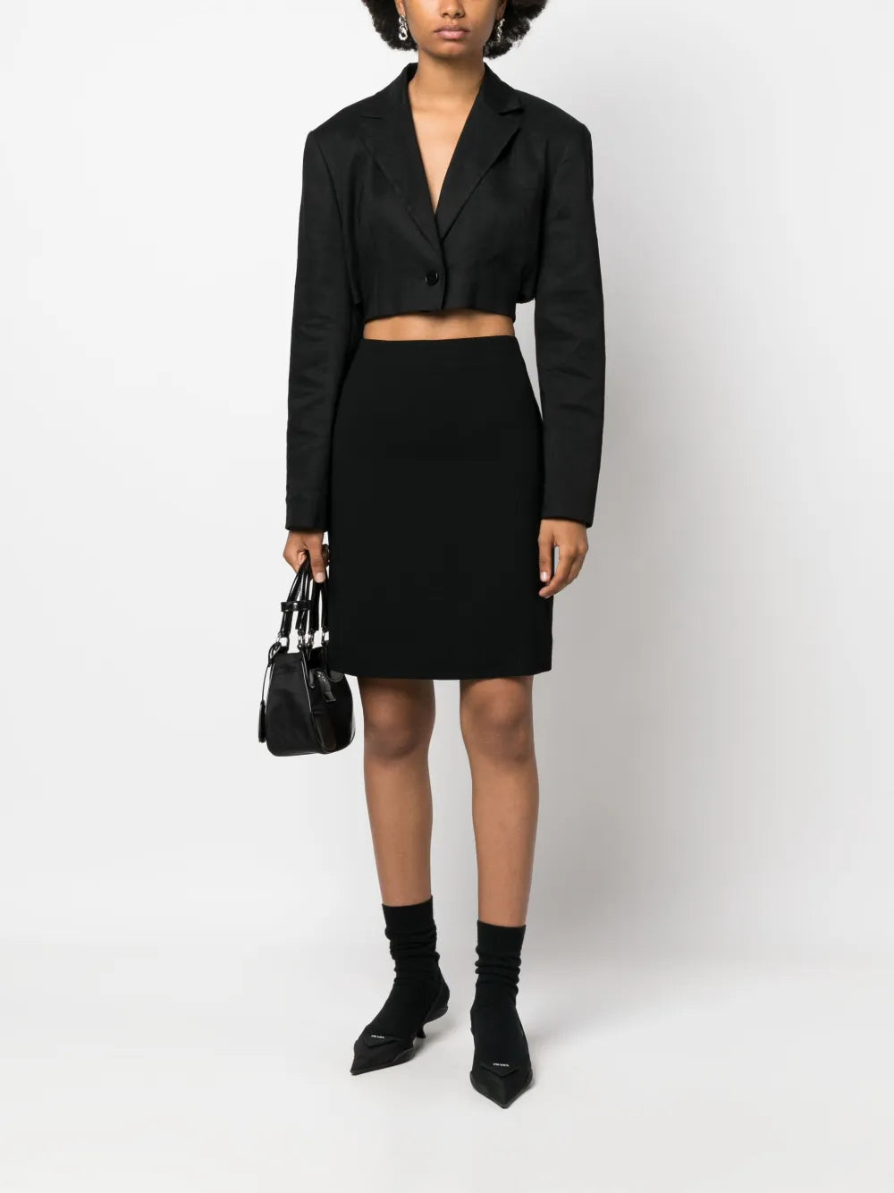 2000s pencil wool skirt