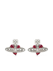 New Diamante Heart stud earrings
