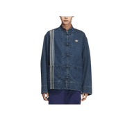 adidas CTT Oversized Chinese Track Top 3.0 Jacket Medium Blue Denim