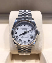 Rolex | Datejust | 126234-0025 | Steel | 36 mm | Steel | White | Automatic