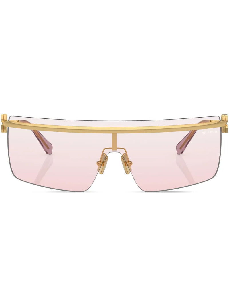 rimless square-frame sunglasses