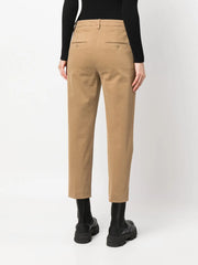 straight-leg cropped trousers