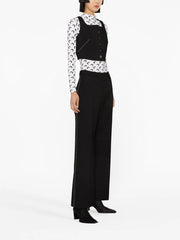 wide-leg tailored trousers