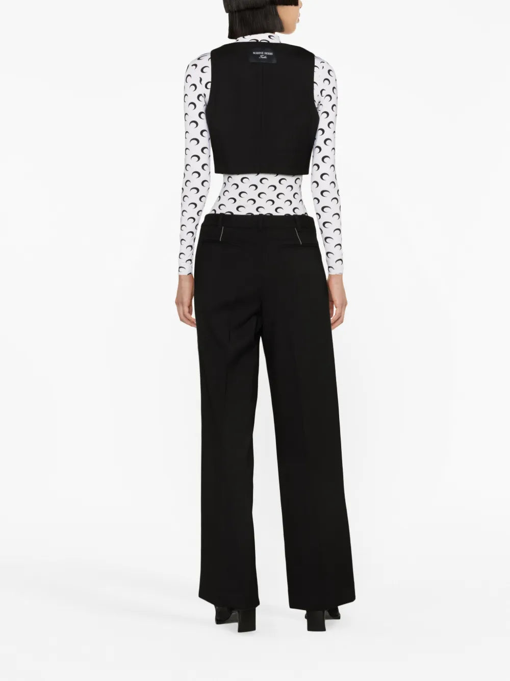 wide-leg tailored trousers