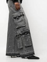 Baggy Cargo wide-leg jeans