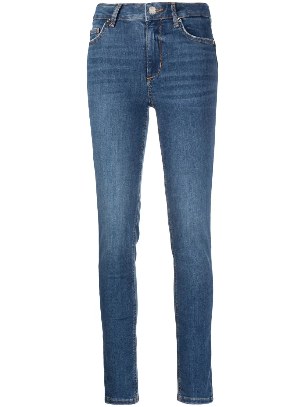 mid-rise skinny jeans