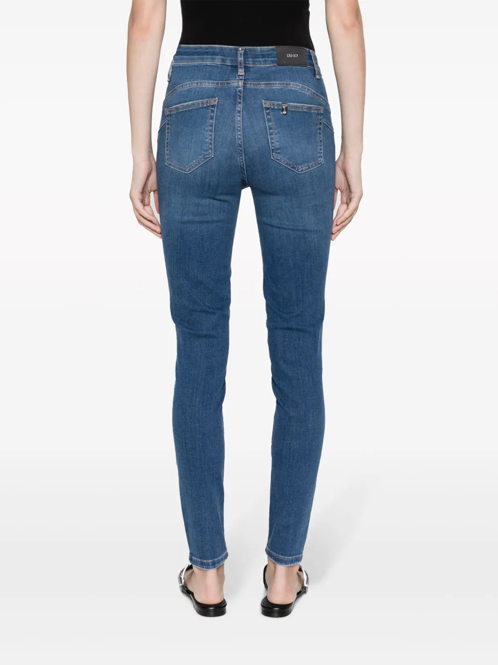mid-rise skinny jeans