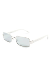 rectangle-frame metallic sunglasses