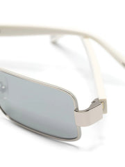 rectangle-frame metallic sunglasses