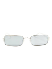 rectangle-frame metallic sunglasses