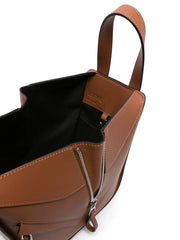 Compact Hammock leather tote bag
