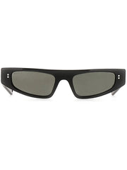 logo-print cat eye-frame sunglasses