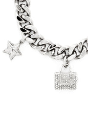 The Pavé Mini Icon charm bracelet
