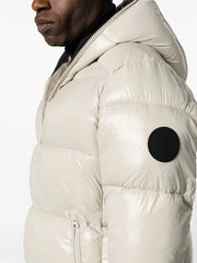 logo-patch puffer jacket