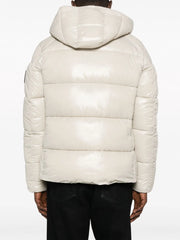 logo-patch puffer jacket