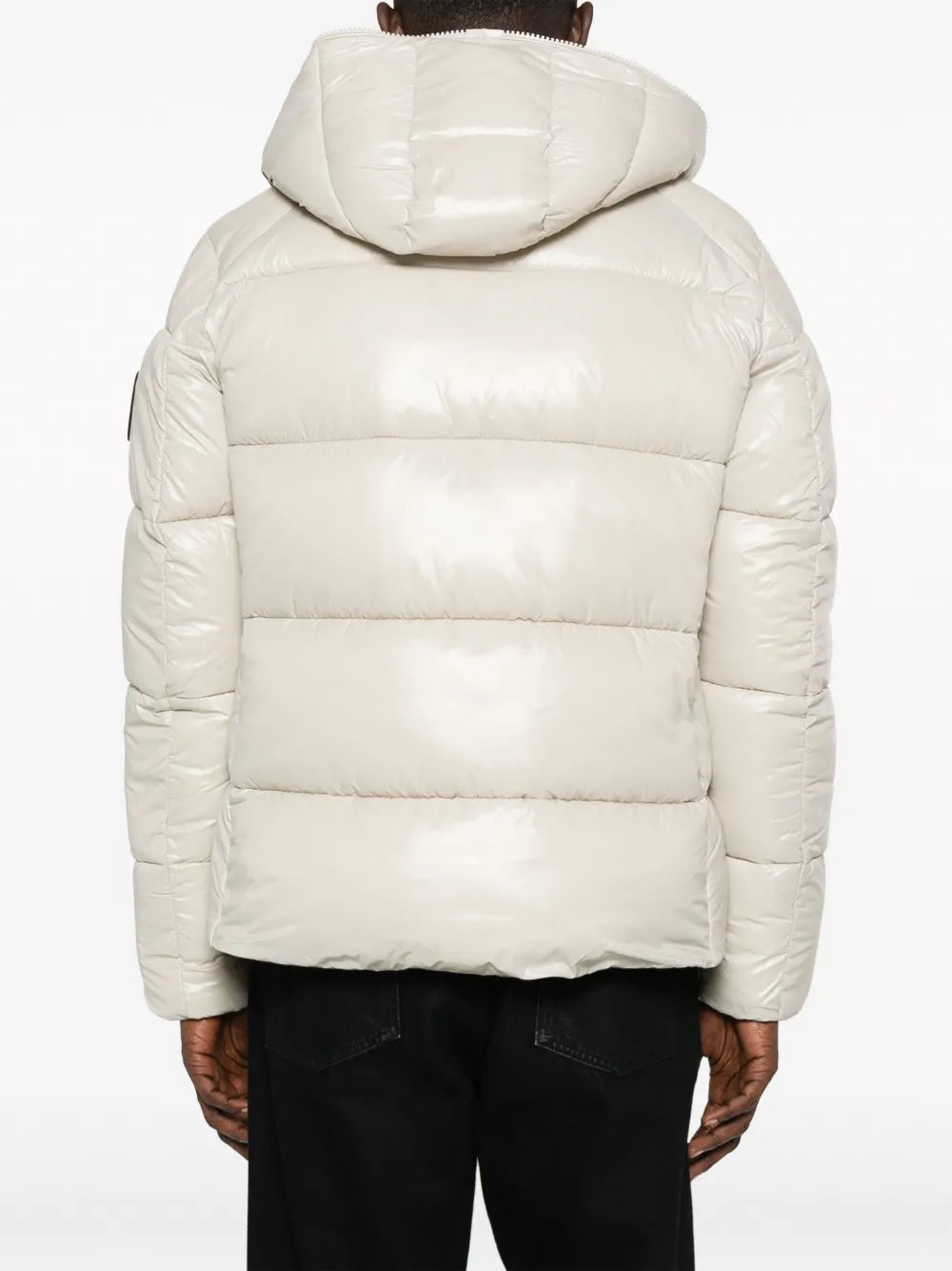 logo-patch puffer jacket