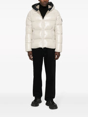 logo-patch puffer jacket