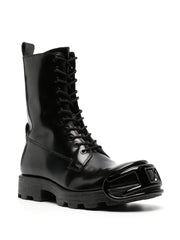 D-Hammer D lace-up leather boots