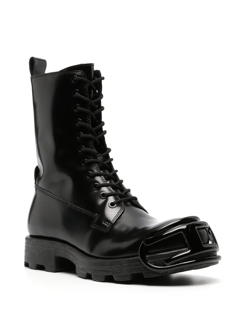 D-Hammer D lace-up leather boots