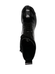 D-Hammer D lace-up leather boots