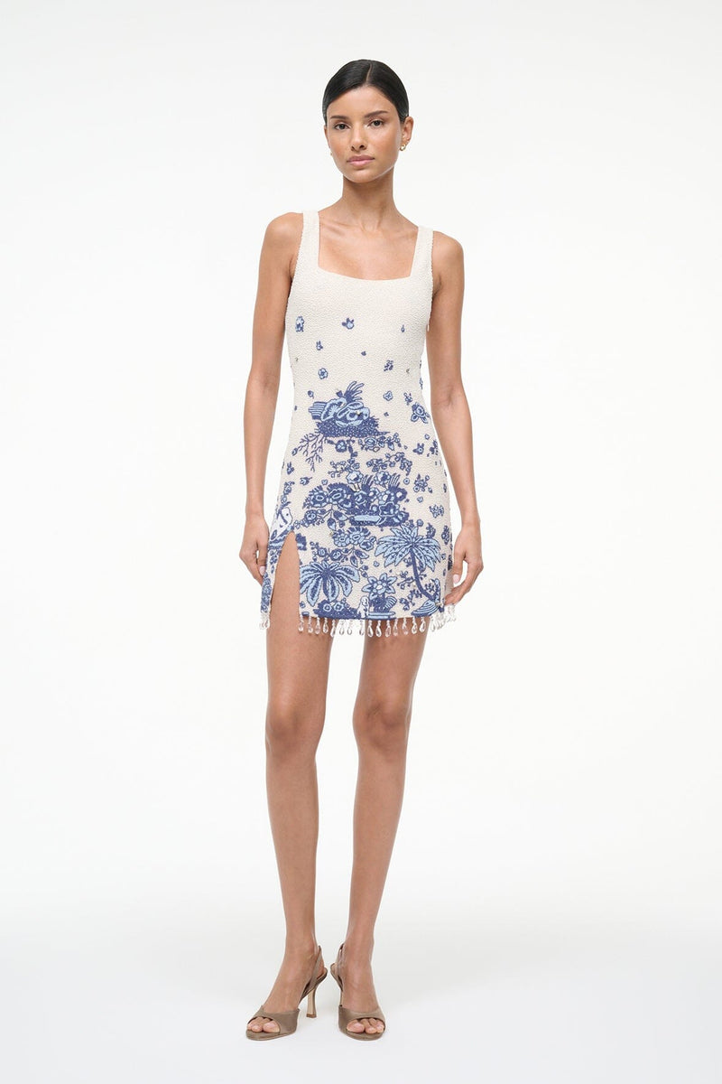 LE SABLE DRESS BLUE TOILE
