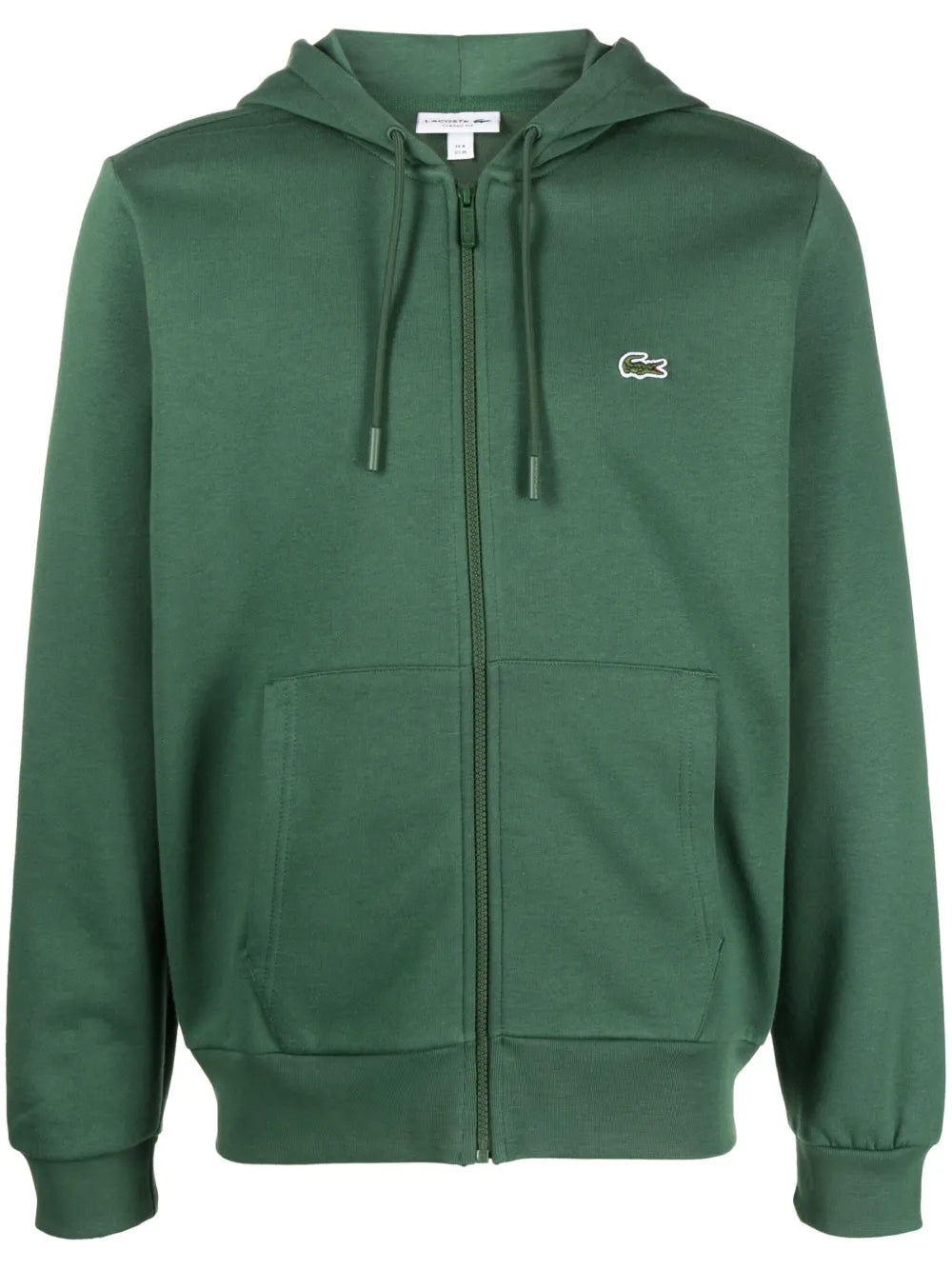 logo-embroidered zip-up Hoodie