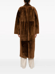 notched-lapels double-breasted coat