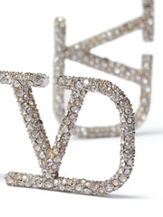 VLogo Signature crystal earrings