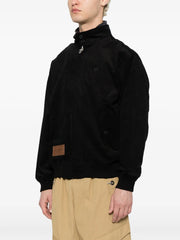 logo-patch cotton bomber jacket