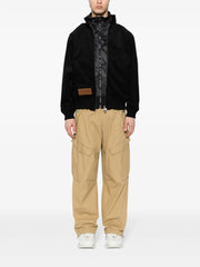 logo-patch cotton bomber jacket