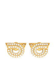 Gancini rhinestone-embellished earrings