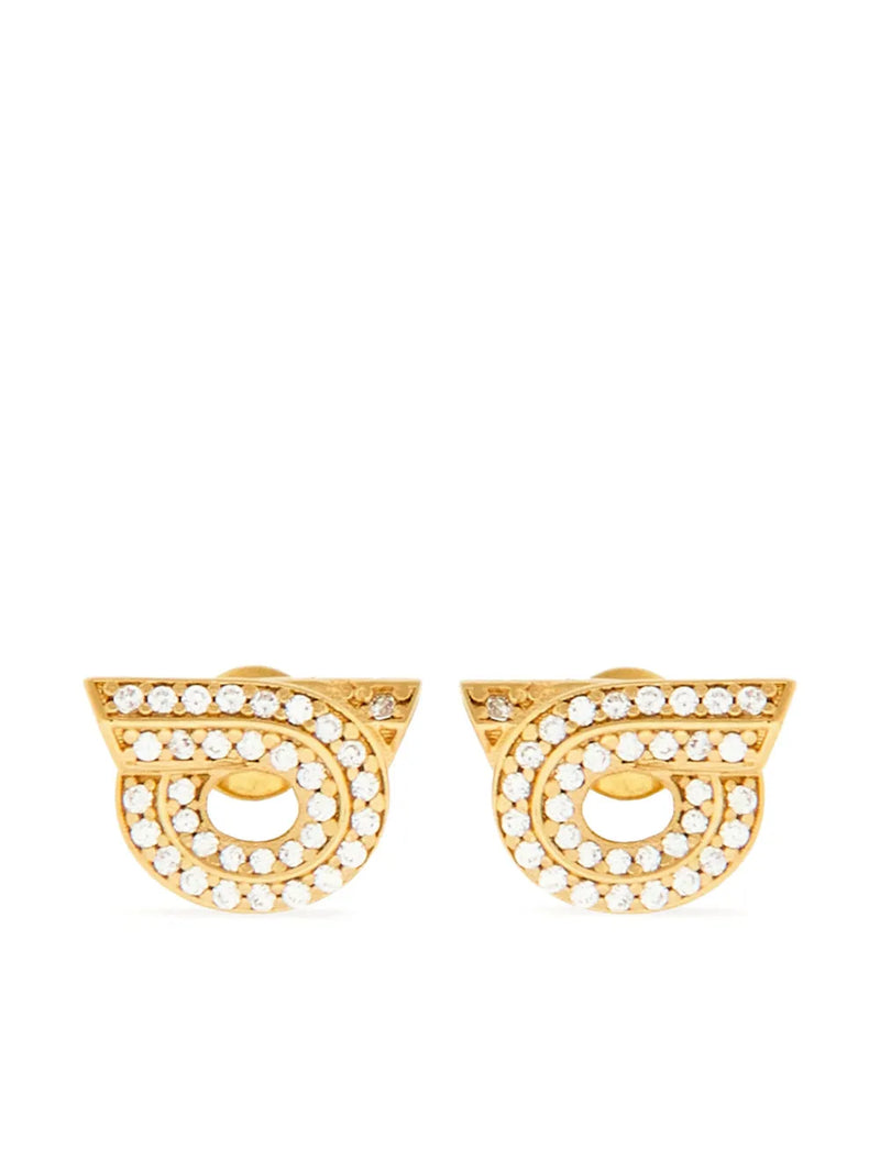 Gancini rhinestone-embellished earrings