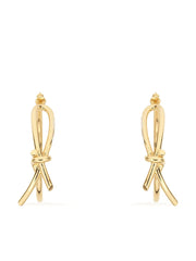 asymmetric bow earrings